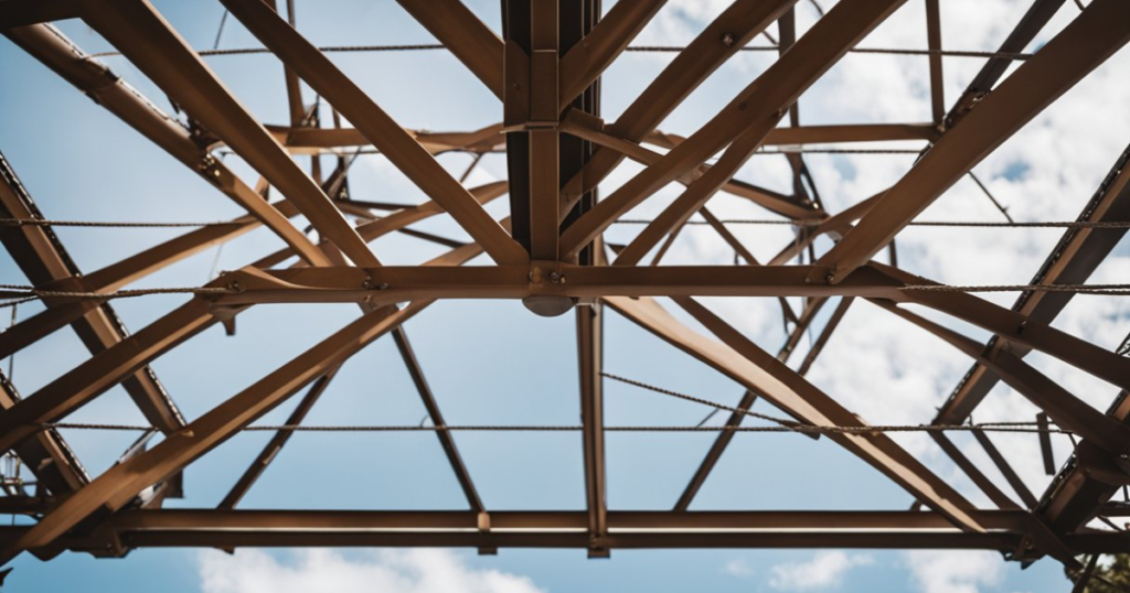 how far can a roof truss span without support